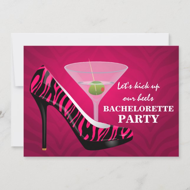 Invitation Chaussures à talons hauts Zèbre Sauvage pour Enter (Devant)