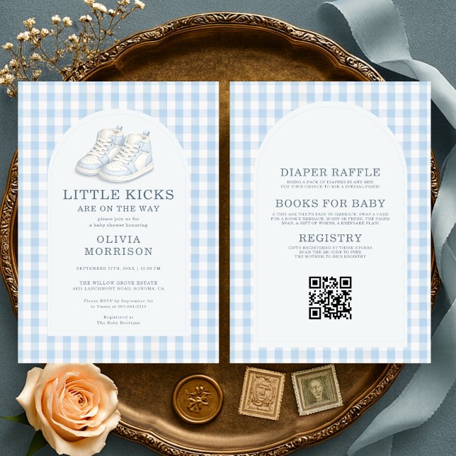 Invitation Chaussures à talons petits et uniques pour bébé Gi (Créateur téléchargé)