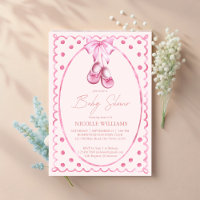 Chaussures bébé à ruban rose coquette élégante bab