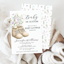 Chaussures de bébé florales neutres Baby in Bloom