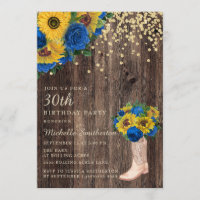 Chaussures de Bottes de Roses Bleues de Tournesol 