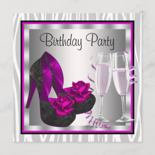 Invitation Chaussures de cocktails pour femmes Rose chaud Inv