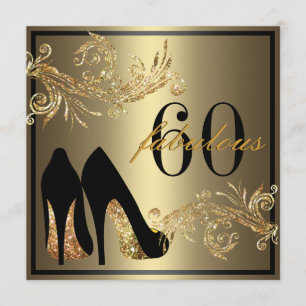 Invitation Chaussures de danse - Fabuleux 60e anniversaire In