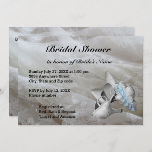 Invitation Chaussures, Garter Belt et Lace Fête des mariées I
