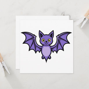 Invitation Chauve-souris - créature Halloween