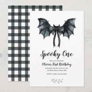Invitation Chauve-souris d'Halloween Arc Fantomatique Un 1er