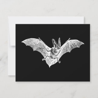 Invitation Chauve-souris gothique vampire vintage