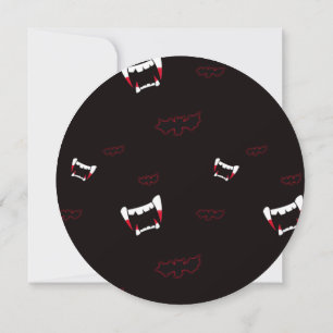 Invitation chauves-souris vampire 5,25 x 5,25 Cercle d'invita