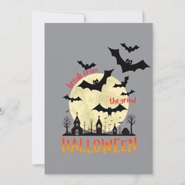 Invitation Chauves-Souris Volantes  (Devant)