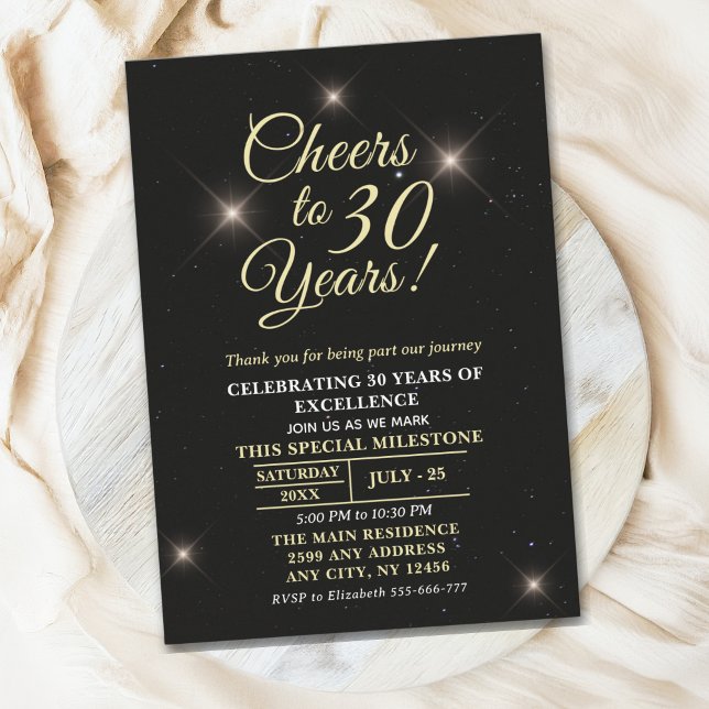 Invitation Cheer to Thirty Years - 30th Anniversary (Créateur téléchargé)