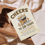 Invitation Cheers & Beers Mens Funny 30e anniversaire<br><div class="desc">Cheers & Beers Mens Drôle 30e anniversaire Invitation</div>