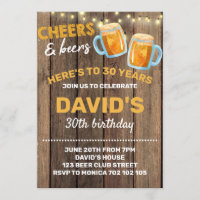 Cheers & Bières Adulte Anniversaire Surprise Man P