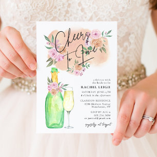 Invitation Cheers to Love Bridal Champagne Brunch