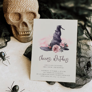 Invitation Cheers, Witches   Halloween Girls Night Party