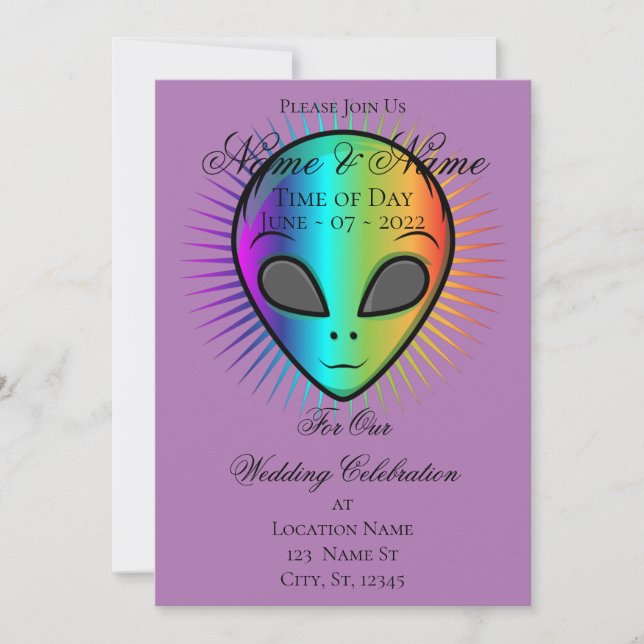 Invitation Chef Alien mignon Thunder_Cove (Devant)