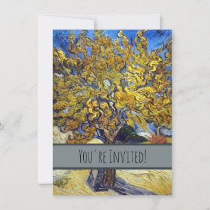 Invitation Chef-d'œuvre d'art du mûrier de Van Gogh