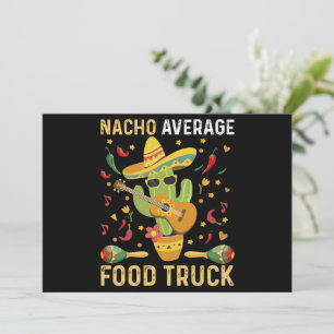 Invitation Chef Nacho Moyen Camion De Nourriture De Cinco De 