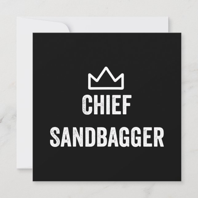 Invitation Chef Sandbagger Golf mème Bjj Chess Sandbag (Devant)
