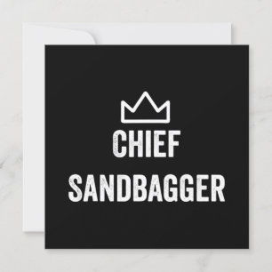 Invitation Chef Sandbagger Golf mème Bjj Chess Sandbag
