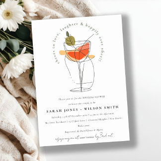 Invitation Chefs à l'amour moderne Cocktail Wedding shower de