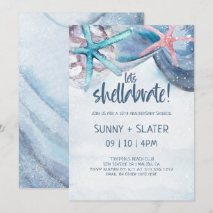 Invitation Chellabration   Anniversaire des coquillages de pl