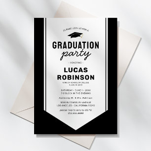 Invitation Chemise de diplômé volée Fête de fin d'études