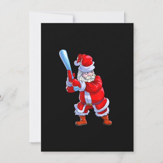 Invitation Chemise de Noël de baseball Hommes garçons Softbal (Devant)