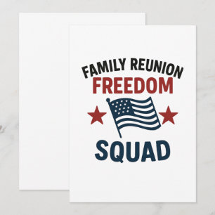 Invitation Chemise de réunion de famille Freedom Squad - USA