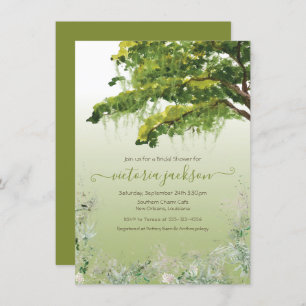 Invitation Chêne Arbre Espagnol Moss Floral Sud Charme Invita