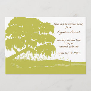 Invitation Chêne drapé avec de la mousse espagnole par