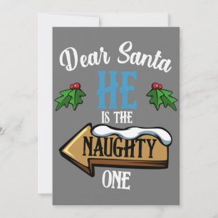 Invitation Cher Père Noël Il Est Le Vilain Un Drôle De Couple