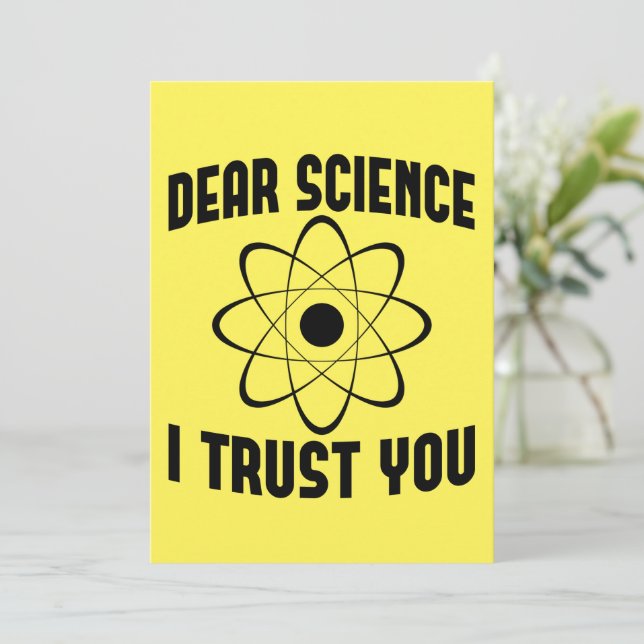 Invitation Cher Science Je Vous Fais Confiance - Professeur d (Debout devant)