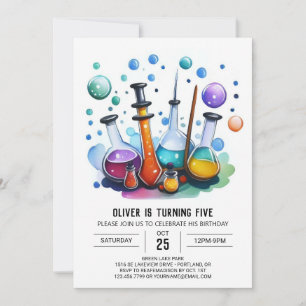 Invitation Chercheur scientifique de mystère modifiable Anniv