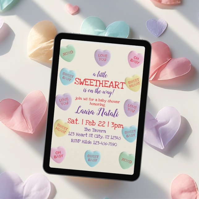 Invitation Chéri en route, Baby Shower de bonbons (Créateur téléchargé)