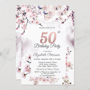 Invitation Cherry Blossom 50e anniversaire
