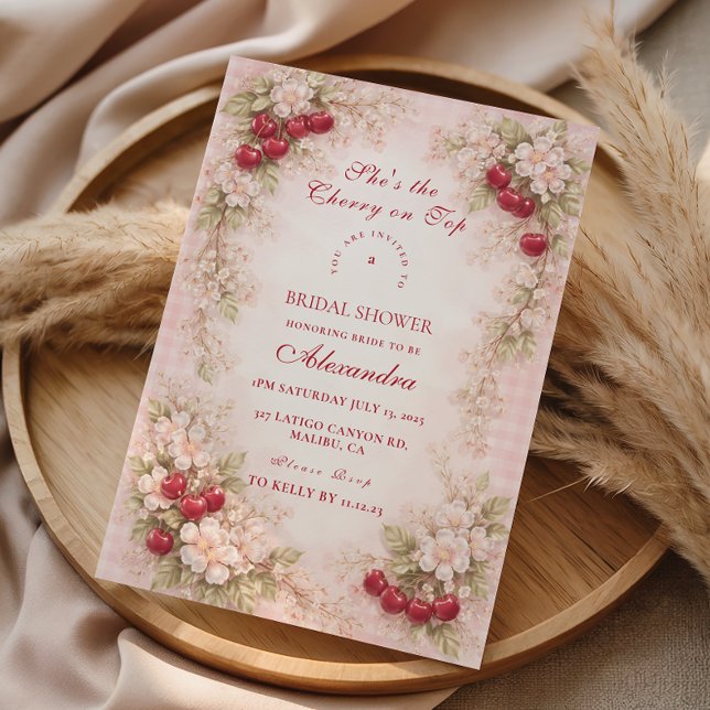 Invitation Cherry Blossom Garden Romance Bridal Shower (Créateur téléchargé)