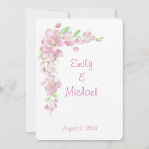 Invitation Cherry Blossom Jardin Pays Floral Mariage