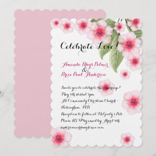 Invitation Cherry BLossom Mariage