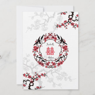 Invitation Cherry Blossom Oriental Mariage