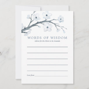 Invitation Cherry Blossoms Baby shower Conseils pour mère