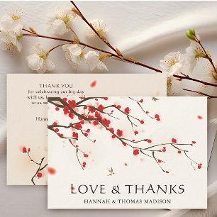 Invitation Cherry Blossoms Mariage aquarelle