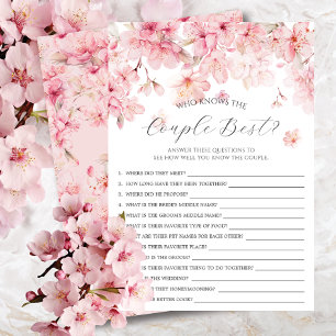 Invitation Cherry Blossoms Qui Connaît Le Couple Meilleur Jeu