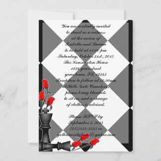 Invitation Chess and Roses