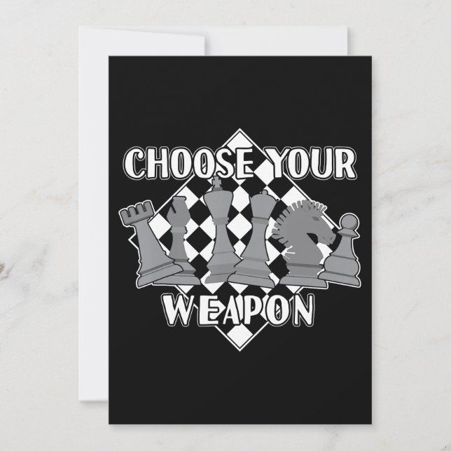 Invitation Chess Piece Game Strategy Venin A Chess Player (Devant)