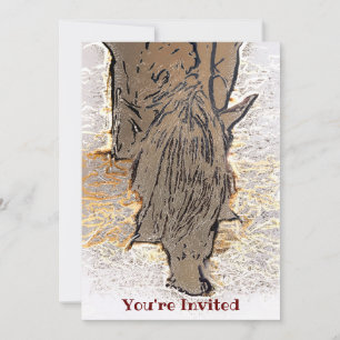 INVITATION CHEVAL BROWN