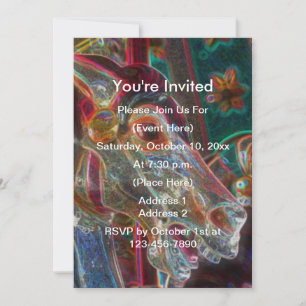 Invitation Cheval de carrousel ardent Fantaisie Art Fête