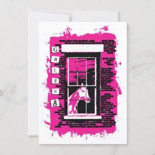 Invitation cheval de fenêtre