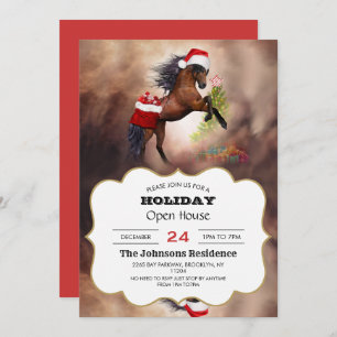 Invitation Cheval de Noël