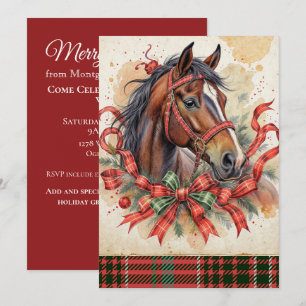 Invitation Cheval de Noël