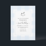 Invitation Cheval Rocheux bleu En vichy 1er anniversaire Invi<br><div class="desc">Célébrez le premier anniversaire de votre fils avec cette invitation classique en vichy baby shower garçon. Le design se compose d'un design en vichy intemporel et d'un cheval à bascule dessiné à la main. L'en-tête de script "premier anniversaire" est une image qui ne peut pas être modifiée. L'image de titre...</div>